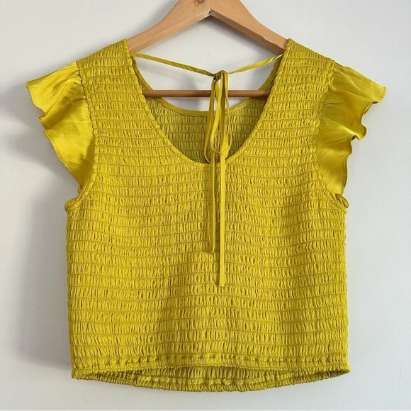 Du Paradis Smocked Lemon top New With Tags Size: XS - Picture 2 of 4